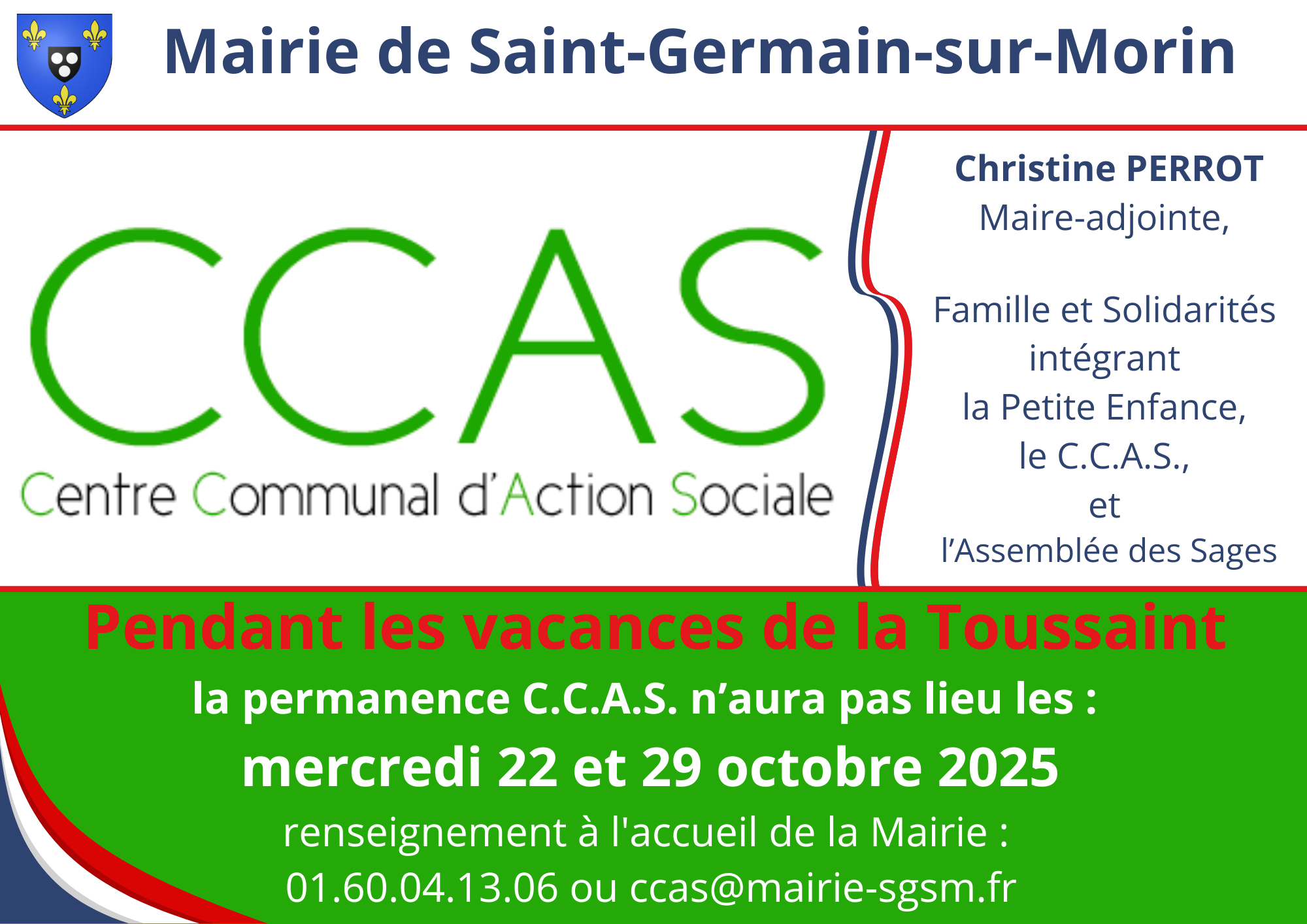 Permanence CCAS annulée