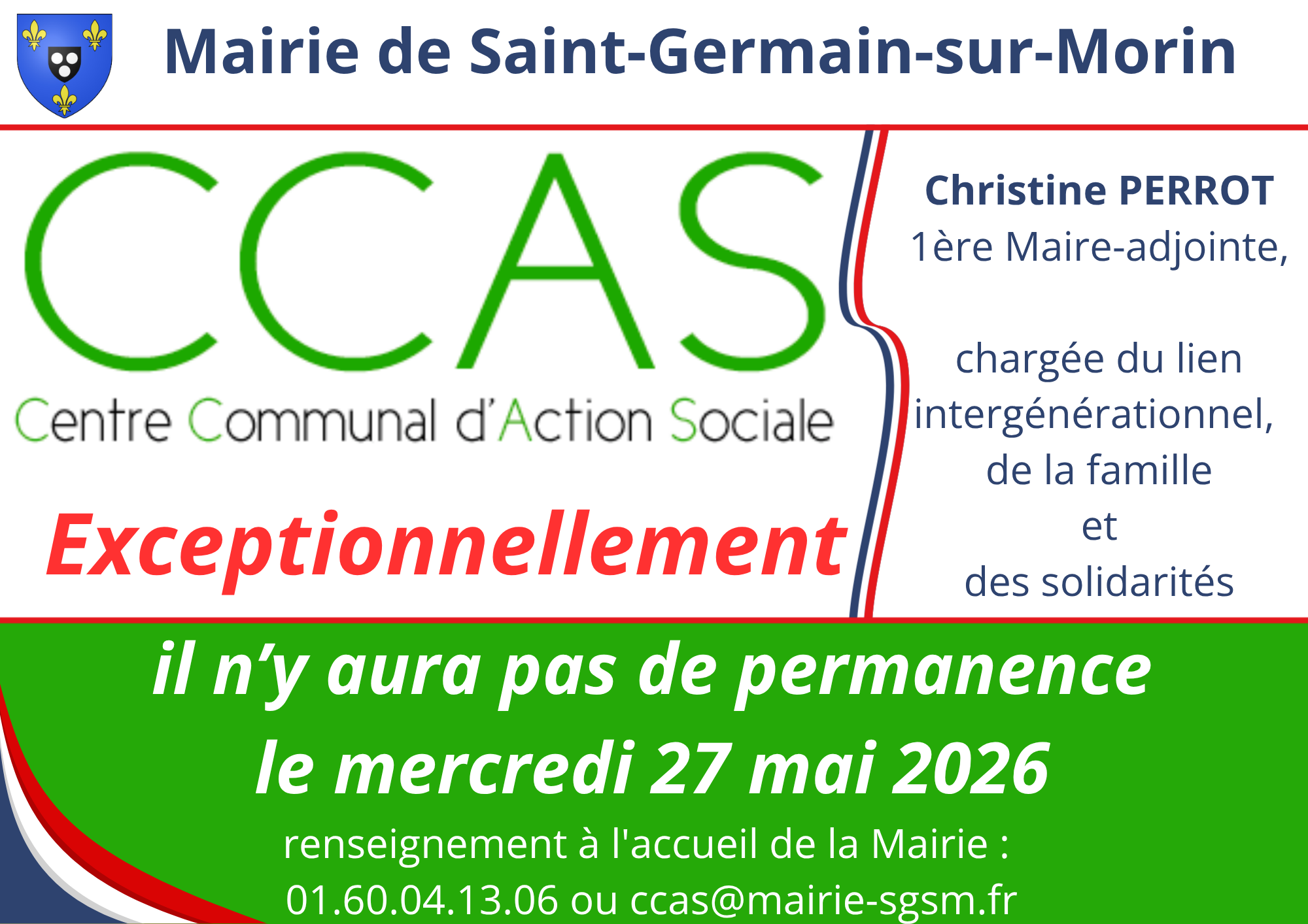Permanence CCAS annulée