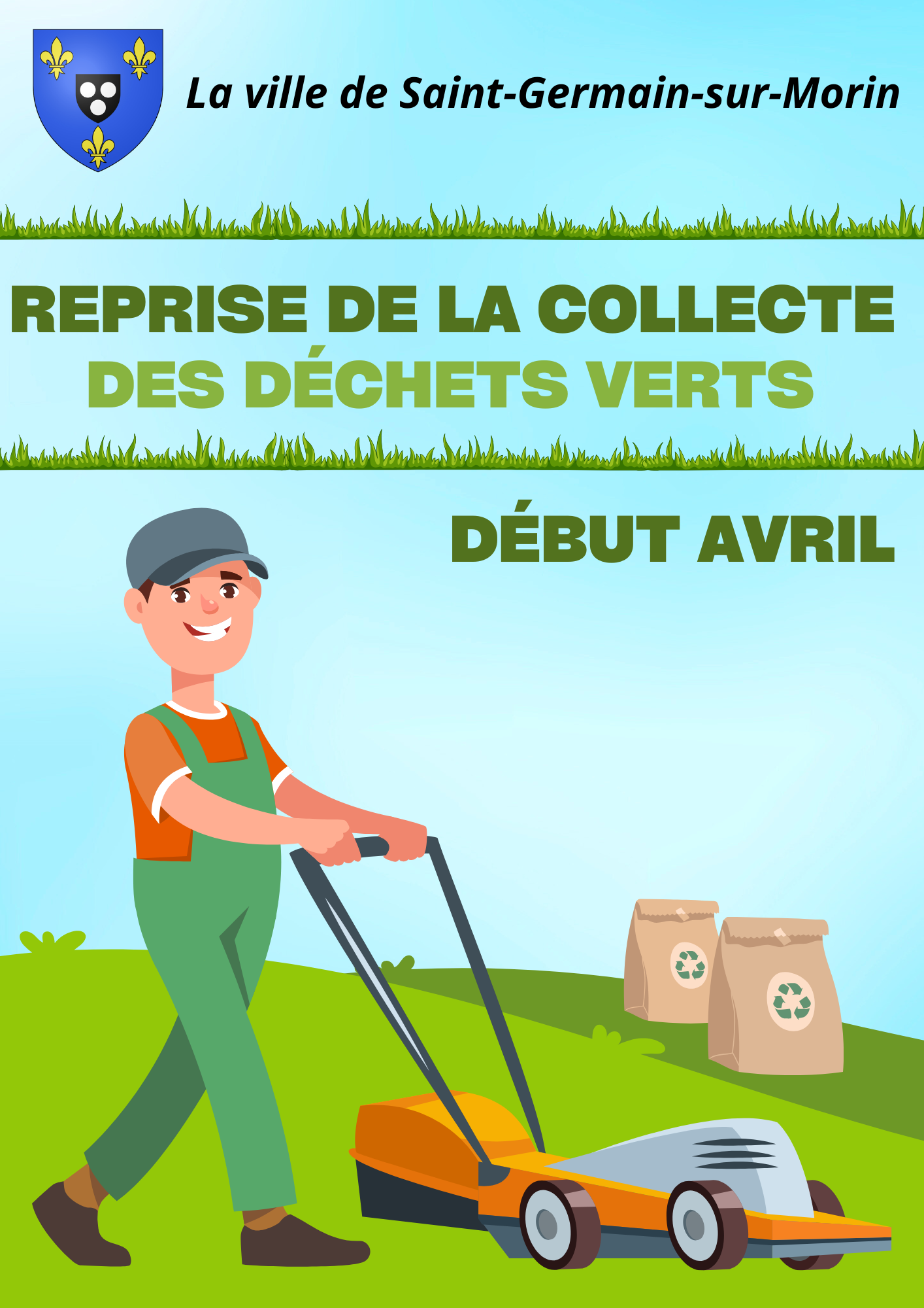 Reprise ramassage dechets verts début avril