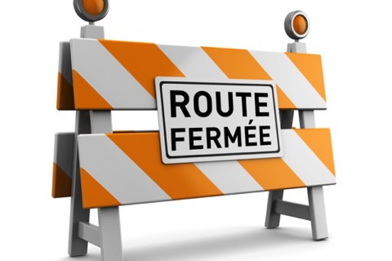 RUE DE PARIS fermée travaux PN8